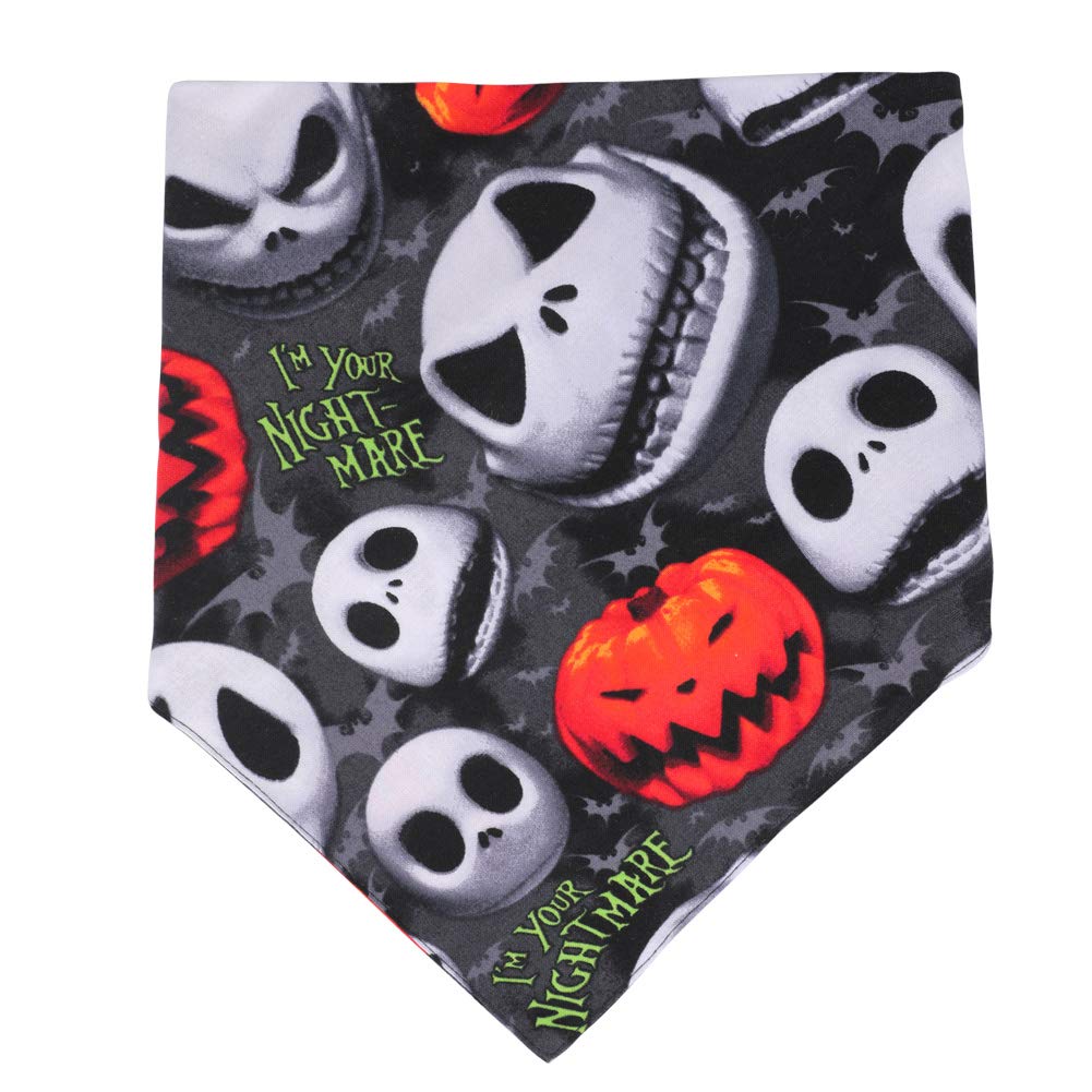 KZHAREEN Halloween Dog Bandana Reversible Triangle Bibs Scarf Accessories for Dogs Cats Pets Large