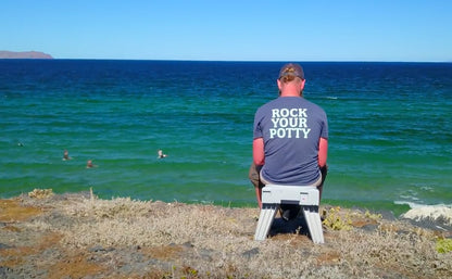 Cleanwaste GO Anywhere Portable Folding Toilet - Plus Bonus Original Wag Bag Kit