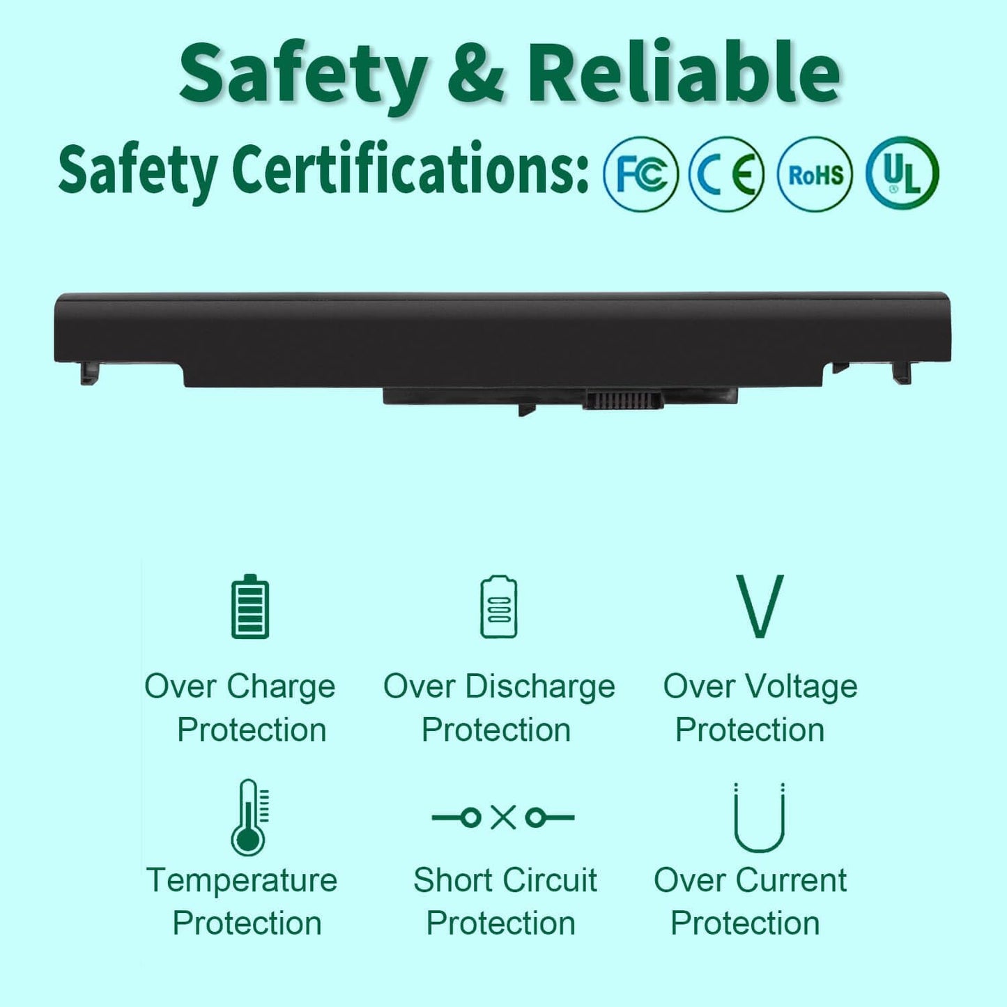 807956-001 HS03 HS04 Battery for HP Pavilion 15-BA 15-AY 15-AC 15-AF 17-X Series 15-ba079dx 15-ba009dx 15-ay009dx 15-ay011nr 15-ay014dx 15-ay041wm 15-ac121dx 15-af131dx 17-x037cl 17-x115dx 17-x051nr