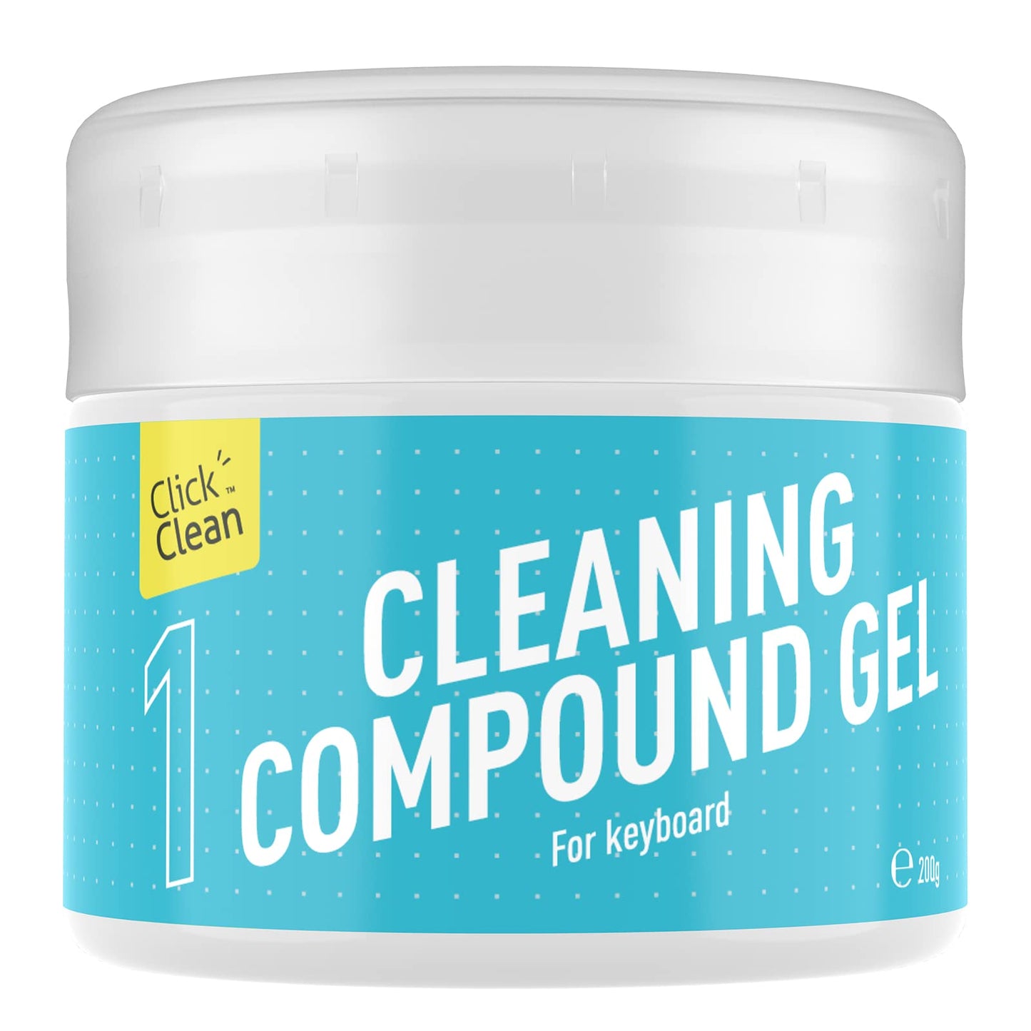 CLICK CLEAN Keyboard Cleaning Gel, 7oz Universal Cleaning Gel for Keyboards Electronics Cleaner Dust Cleaning for Car, Laptop, Keyboard, Air Vents