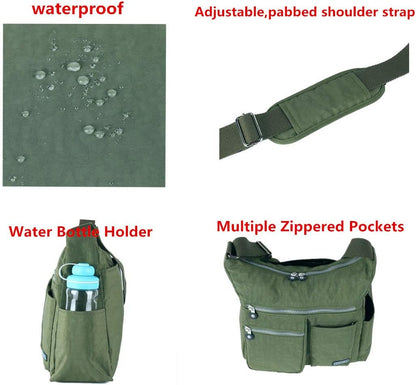 Crossbody Bag with Anti Theft RFID Pocket - Women Lightweight Water-Resistant Purse