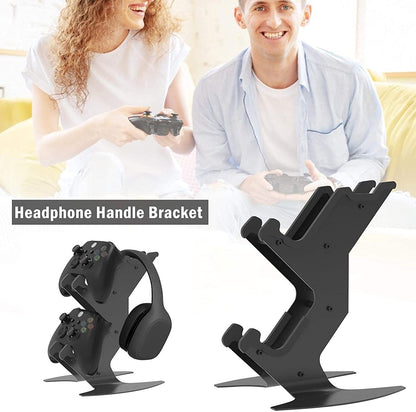 Controller Holder, Game Controller Rack Headset Stand for Xbox Series X S/Xbox one / PS5 / PS4 / NS/PC/Headset, Aluminum Metal Mount Universal Organizer for Video Game Accessories