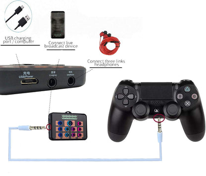 Voice Changer Headset for PS4/Xbox One/PC/Phone/Laptops/Anchor/Cam Girl/Kids with Voice Adjustable Feature