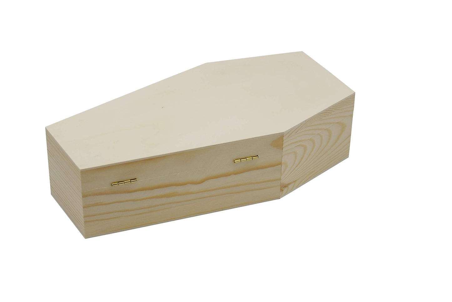 Creative Hobbies Medium 12 Inch Halloween Coffin Box - Fillable Hinged Box for Halloween Décor, Party Favor, Goth, Decoration, Pet Casket