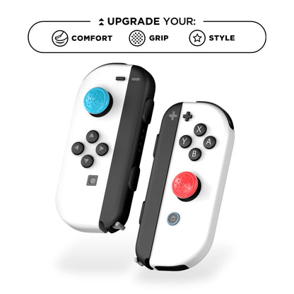 KontrolFreek No-Slip Thumb Grips for Nintendo Switch Joy-Con Controller | 8-Pack | Blue/Green/Red/Black/Pink/Purple/Orange