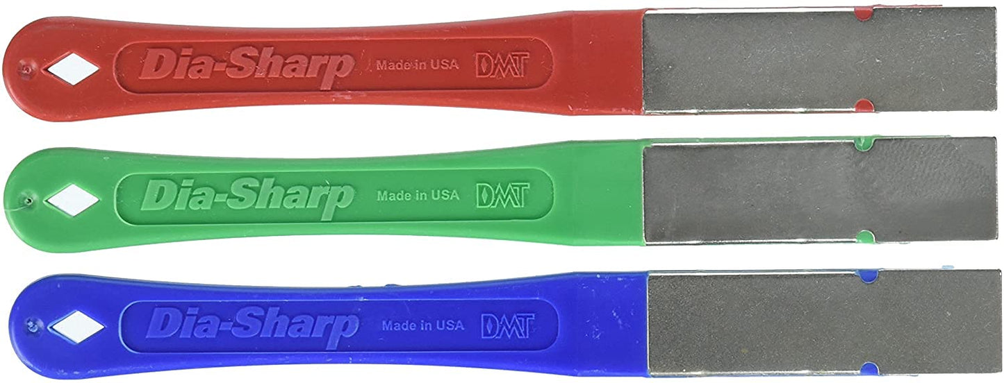 DMT (Diamond Machining Technology) 2.5-in. DiaSharp Diamond Mini-Hone Sharpening Kit of Coarse, Fine, and Extra Fine Grit Sharpeners (D2K)