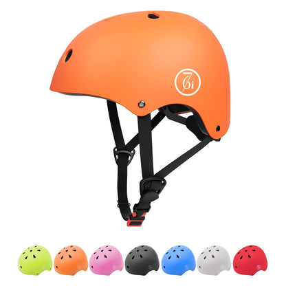67i Bike Helmet for Adults & Kids 8-14 - Adjustable L (22.83”-23.82”) Lightweight Ventilated Cycling Helmets with 11 Vents (Orange)