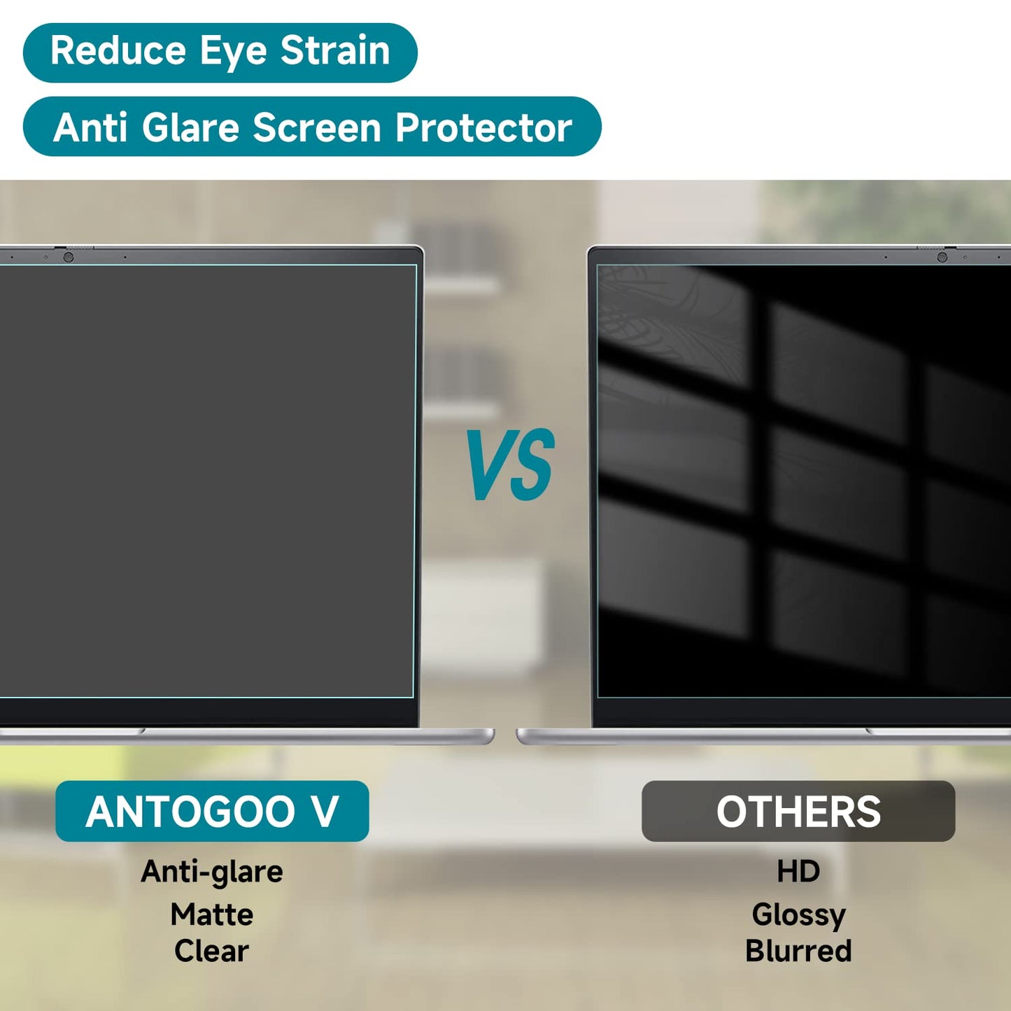 2 Pack 16 Inch Anti Blue Light Screen Protector for Lenovo/Dell/HP/ASUS/LG, Reduce Eye Strain Anti Glare Blue Light Blocking Screen Protector for 16’’ with 1920x1200 Resolution Laptop