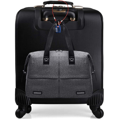 DanziX TSA Approved Lock and 4 Colors Stainless Steel Safety Tether，3-Dial Combination Travel Luggage Lock with Lanyard Security Cable for Protect Your Different Sizes of Suitcase,Baggage-Deep Blue