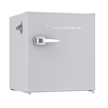 Frigidaire EFR176 Retro Compact Fridge with Chiller Mini Refrigerator with Built-in Bottle Opener for Office, Bedroom, Dorm Room or Cabin, 1.6 cu ft 16" D x 18" W x 18.5" H, Moonlight
