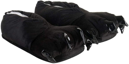 Honeystore Unisex Soft Plush Home Slippers Animal Costume Paw Claw Shoes Black M