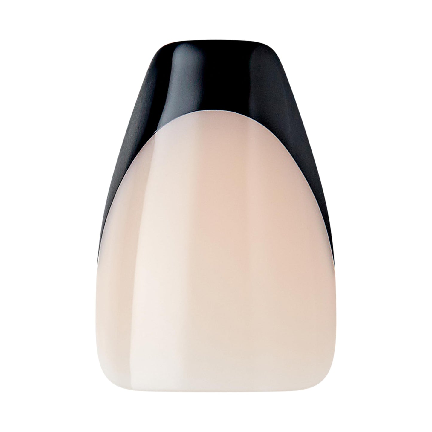 KISS Salon Acrylic, Press On Nails, Nail glue included, 'Flame', Dark Black, Short Size, Coffin Shape, Includes 28 Nails, 2g glue, 1 Manicure Stick, 1 Mini File