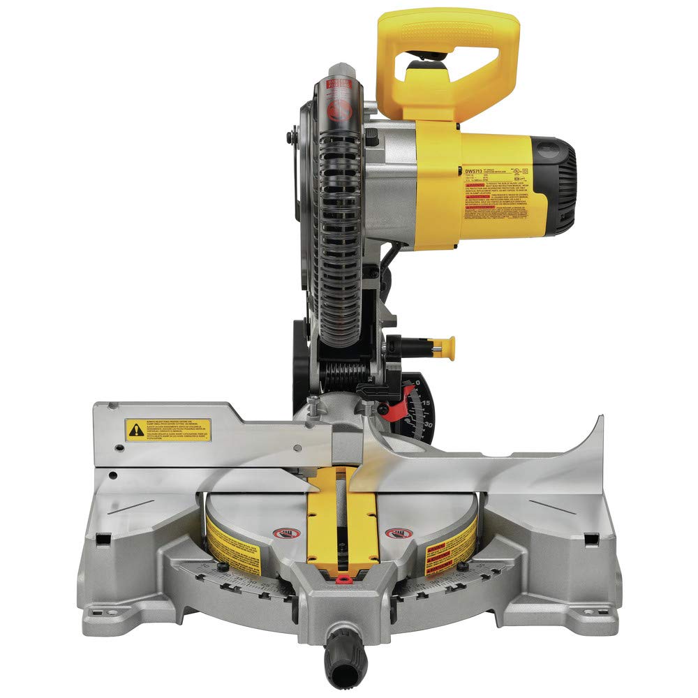 DEWALT Miter Saw, Single Bevel, Compound, 10-Inch, 15-Amp (DWS713)