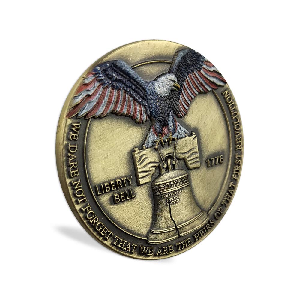 Don't Tread on Me Challenge Coin US Liberty Bell Military Coin