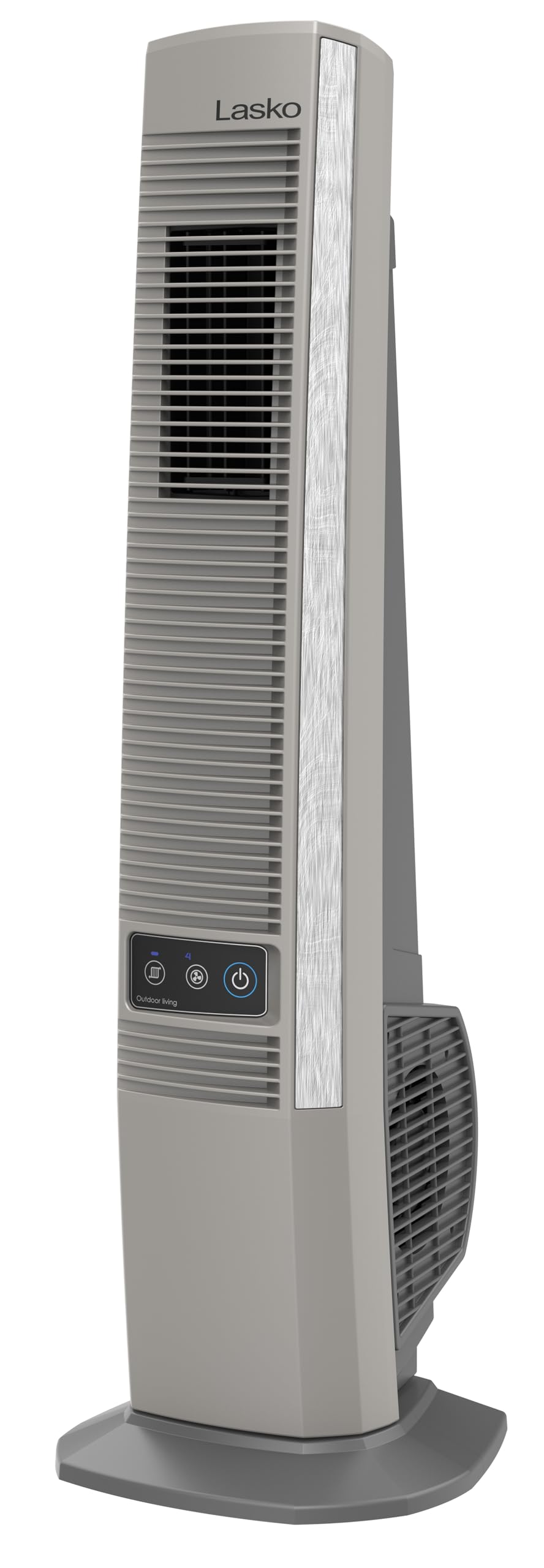 Lasko Outdoor Living Oscillating Tower Fan, for Decks, Patios and Porches, 10 Foot Power Cord, 4 Refreshing Speeds, 42", Beige, YF202