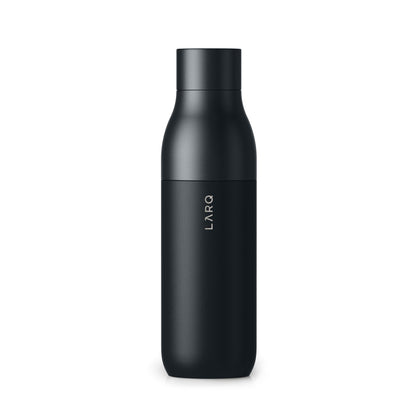 LARQ Bottle Twist Top 25 oz - Insulated Stainless Steel Water Bottle | BPA Free | Reusable Water Bottle for Camping, Office, and Travel | Keep Drinks Cold and Hot, Obsidian Black