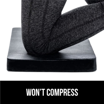 GORILLA GRIP Extra Thick Patent Pending Garden Kneeling Pad, 17.5 x 11 Inch Supportive Soft Foam Knee Cushioning for Gardening, Water Resistant, Bathing Baby Working Supplies, Lightweight, Black