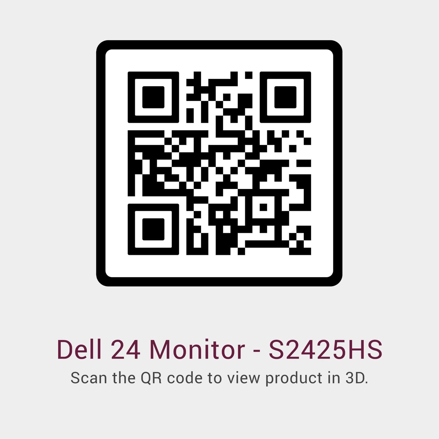 Dell S2425HS Monitor - 23.8 Inch, FHD (1920x1080) Display, 100Hz Refresh Rate 1500:1 Contrast Ratio, TÜV Rheinland Eye Comfort 4 Star, Integrated 2x5W Speaker, Height/Tilt/Swivel/Pivot - Ash White