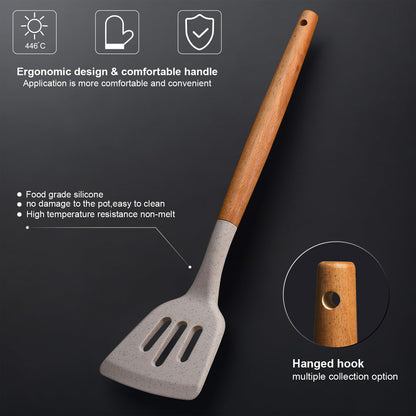 RAXCO Kitchen Utensils Set,18-Piece Cooking Tools and Sharp Knives,Stainless Steel Holder and Cutting Board