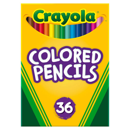 Crayola Colored Pencils (36ct), Kids Pencil Set, Back to School Essentials, Must Have Classroom Supplies for Kids, Pre-Sharpened Coloring Book Pencils, 3+