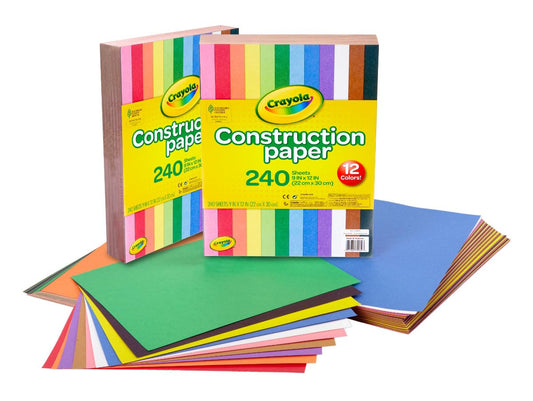 Crayola Construction Paper - 480ct (2pck), Bulk Teacher Supplies, Back to School Essentials For Kids, Classroom Must Have, Arts & Crafts Art Paper