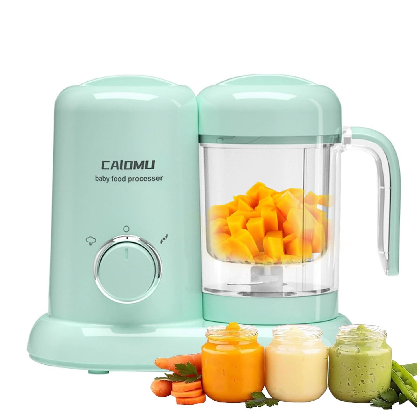 Kobuer 4 in 1 Baby Food Maker, Multifunction Baby Food Processor and Steamer, Puree Blender, Multifunctional Baby Puree Maker, Mini Food Grinder Cooking