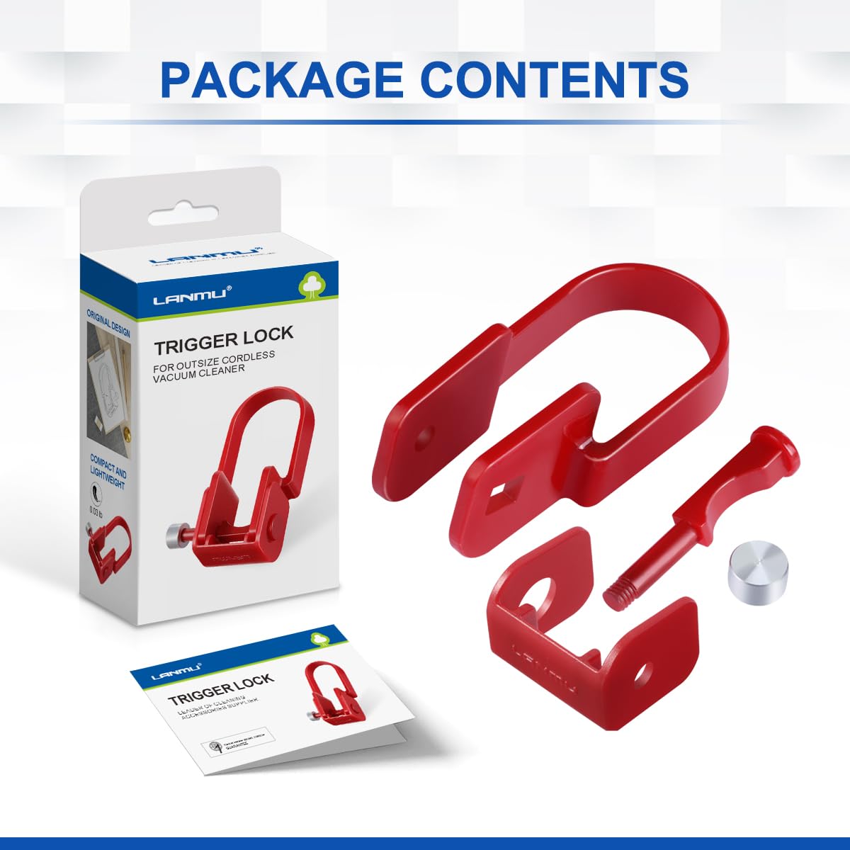 LANMU Trigger Lock Compatible with Dyson Outsize Cordless Stick Vacuum Cleaner, Upgraded Power Button Switch Accessories Attachments （Only Fits Outsize Model