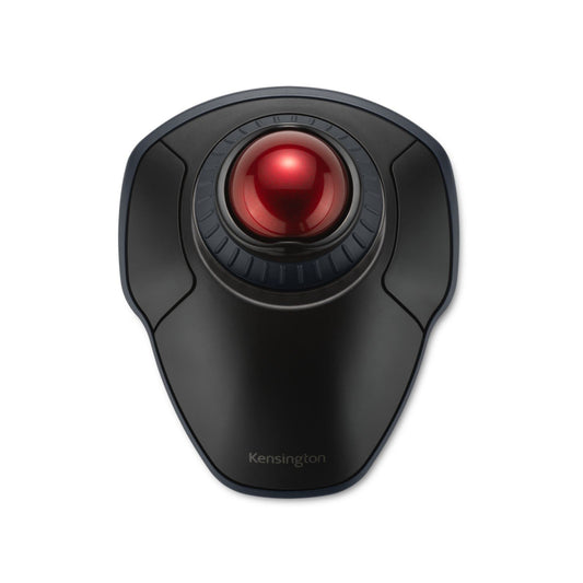 Kensington Orbit Wireless Trackball with Scroll Ring - Black-Red (K70990WW),