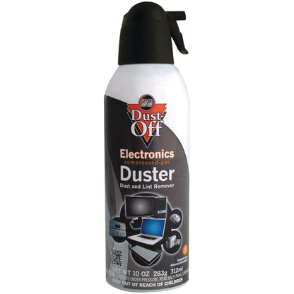 Dust-Off Compressed Gas Dusters, 10 Oz, Pack Of 2