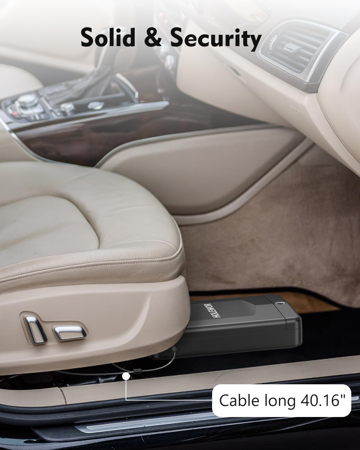 HOLEWOR Gun Safe Small Pistol Safe Biometric Gun Lock Box for Handgun, Fingerprint Quick Access Portable Pistol Case for Car Travel Nightstand Bedside