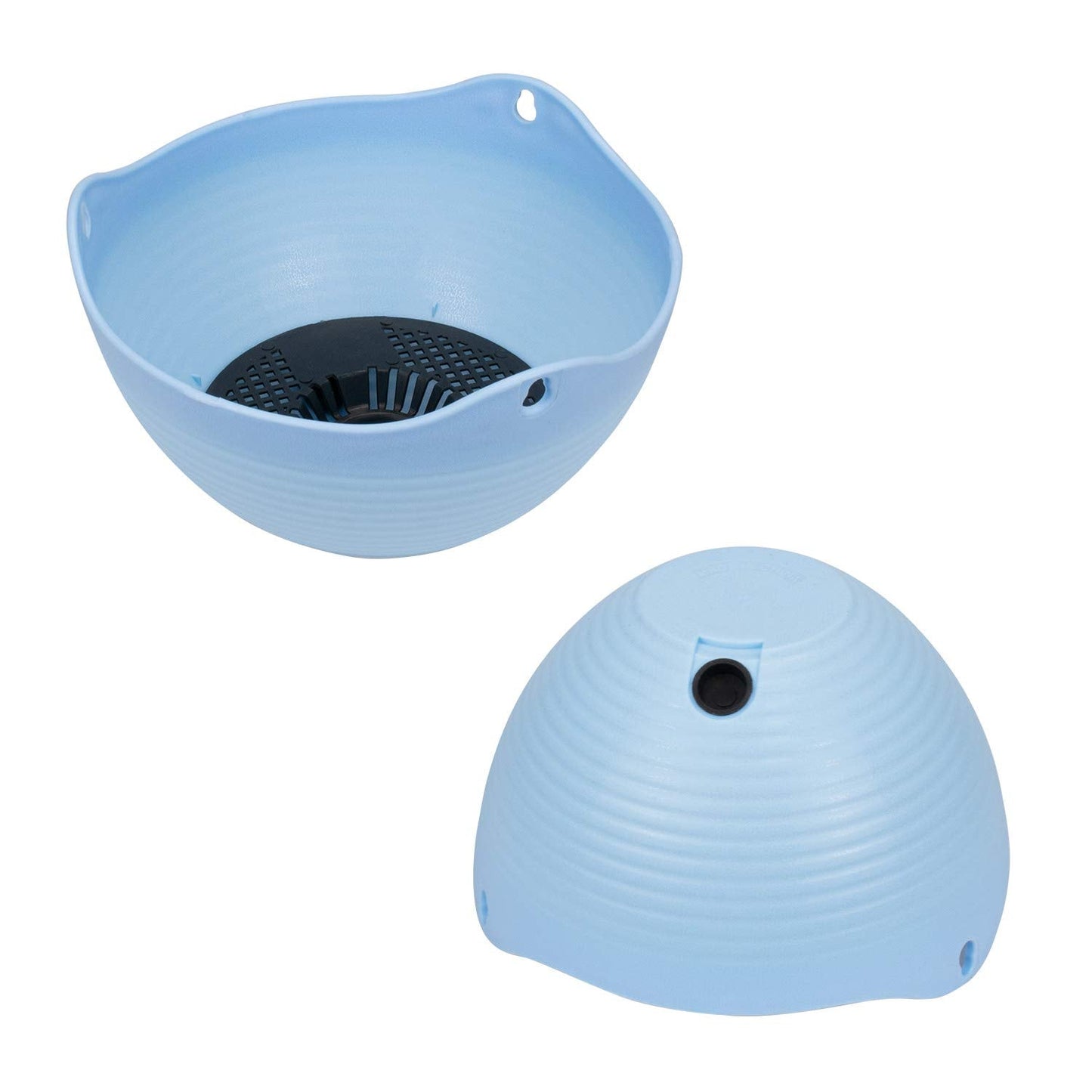 Foraineam Set of 7 Colors Self-Watering Hanging Planter Indoor Outdoor Garden Flower Plant Pot Container with Drainer and Hanging Chain