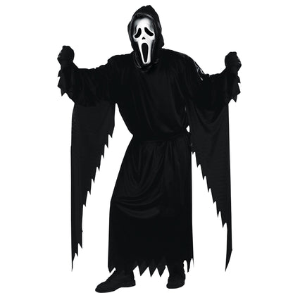 Fun World mens Adult Scream Ghost Face Costume, Black, One Size US
