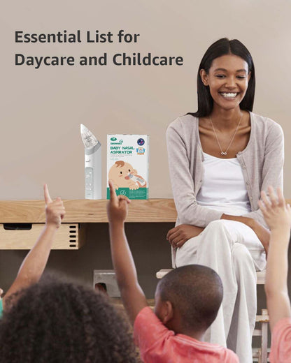 GROWNSY Nasal Aspirator for Baby, Electric Baby Nose Sucker with Larger Suction Chamber and More Powerful Suction, Automatic Nose Cleaner with Music and Light Soothing Function