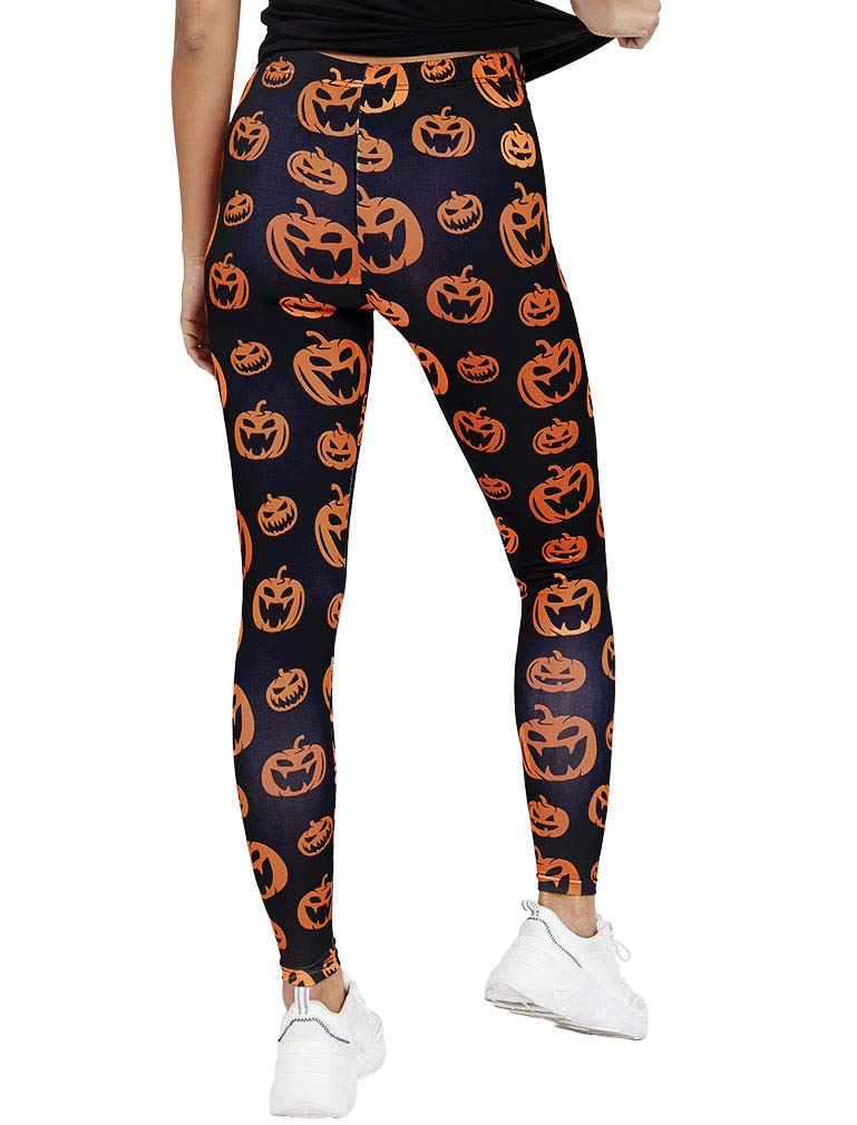 Halloween Leggings for Women Halloween Outfit Pumpkin Leggings Costume Pumpkin Medium