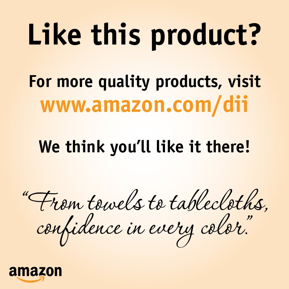 DII Home Essentials 100% Polyester, Machine Washable, Shabby Chic, Vintage Tablecloth or Overlay 63" Round, Vintage Lace Cream