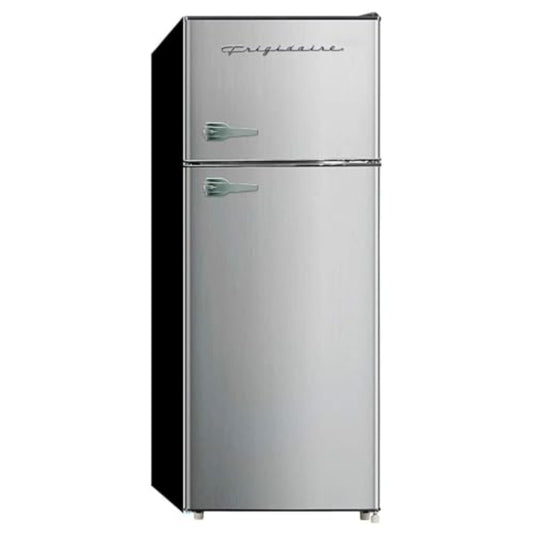 Frigidaire, 2 Door Apartment Size Refrigerator/Freezer Combo, 7.5 cu ft, Platinum Series, Stainless, 23" D x 21.5" W x 55.5" H