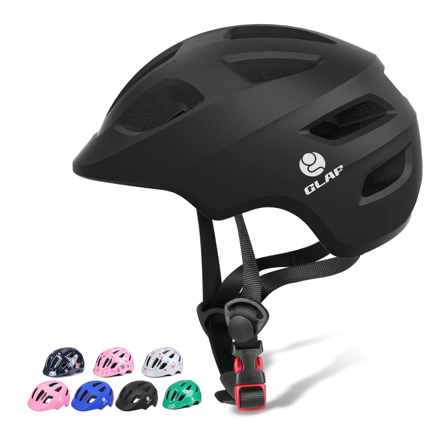 GLAF Baby Bike Helmet Toddler Helmets for 1 Year Old and up Infant Girls Boys Multi Sport Adjustable for Scooter Bicycle Kids Youth Child Skateboard Safety Cycling (XS, Matte Black)