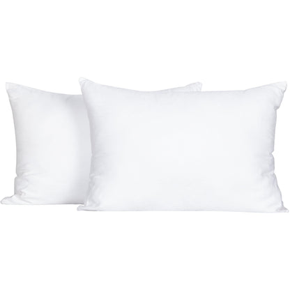 FLXXIE 2 Pack Small Cotton Down Alternative Pillows, Super Soft and Breathable Small Pillows for Sleeping, Travel, 13x18 Inches