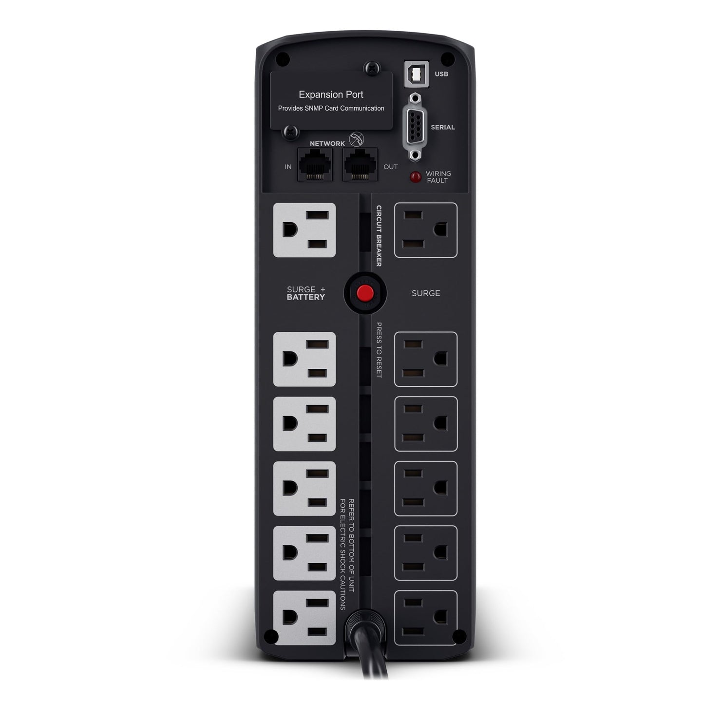 CyberPower CP1500PFCLCD PFC Sinewave UPS Battery Backup and Surge Protector, 1500VA/1000W, 12 Outlets, AVR, Mini Tower; UL Certified