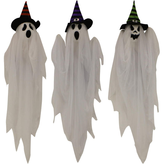 Haunted Hill Farm 26" Hanging Ghosts Halloween Animatronic