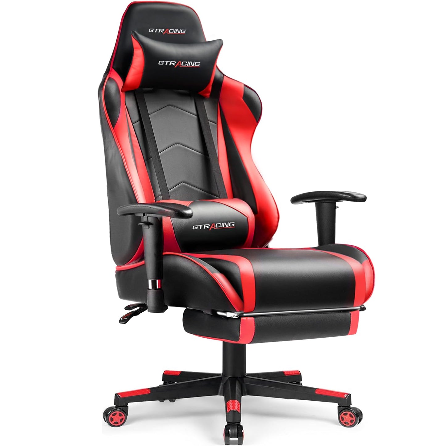 GTRACING Gaming Chair with Footrest, High Back Computer Chair Ergonomic Game Desk Chair Racing Executive Adjustable Swivel Rocker with Headrest and Lumbar Support