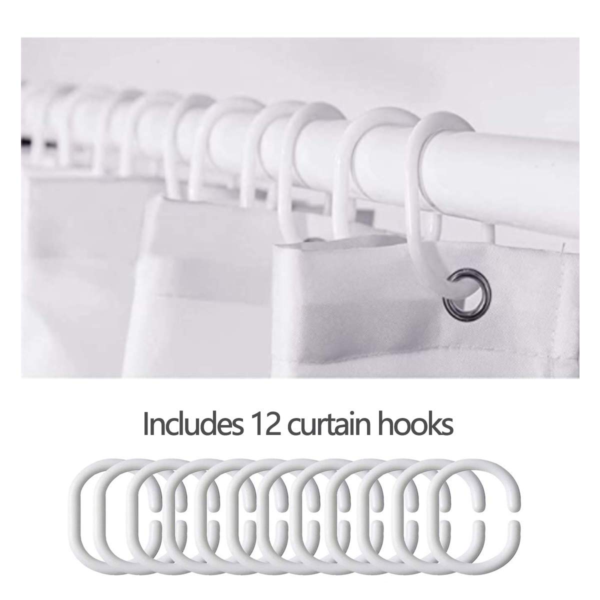 Feelyou Pink Halloween Bath Curtain 72"x72" Cartoon Pink Ghost Shower Curtain for Kids Kawaii Cute Bathroom Shower Curtain Set Polyester Kids Bathroom Accessories