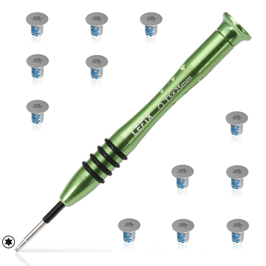 LeFix 12PCS M2x3 Torx T5 Screws + 1 Screwdriver Compatible with Dell XPS 13 9300 9305 9343 9350 9360 |XPS 15 9550 9560 9570|Precision M5510 5520 5530 5540,for Razer Blade,HP Envy 13|(Silver)