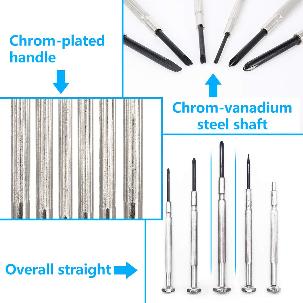 11PCS Mini Precision Screwdriver Set, Small Screwdriver Set for Electronics, Toys, Computer, Watch Repair