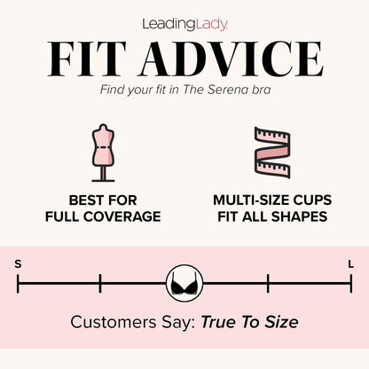 Leading Lady Sports Bra for Women - The Serena Wirefree Sports Bra - White