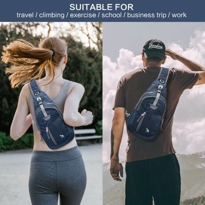 Kimlee Sling Bag Crossbody Bags Men, Travel Hiking Chest Daypack for Women One Strap Backpack Lightweight Over Shoulder Bag