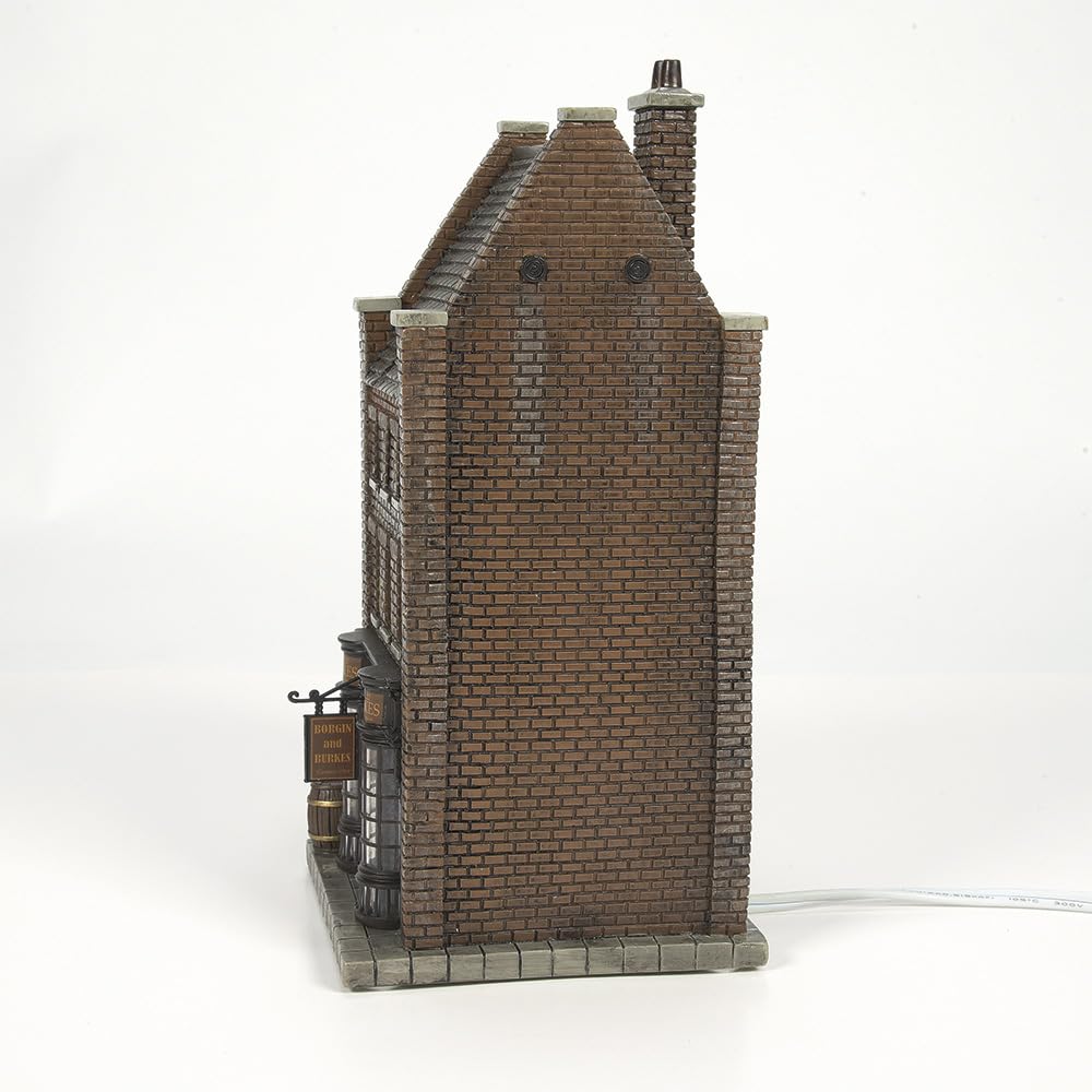 Department 56 Harry Potter Village Borgin and Burkes Lit Building, 8.74 Inch, Multicolor