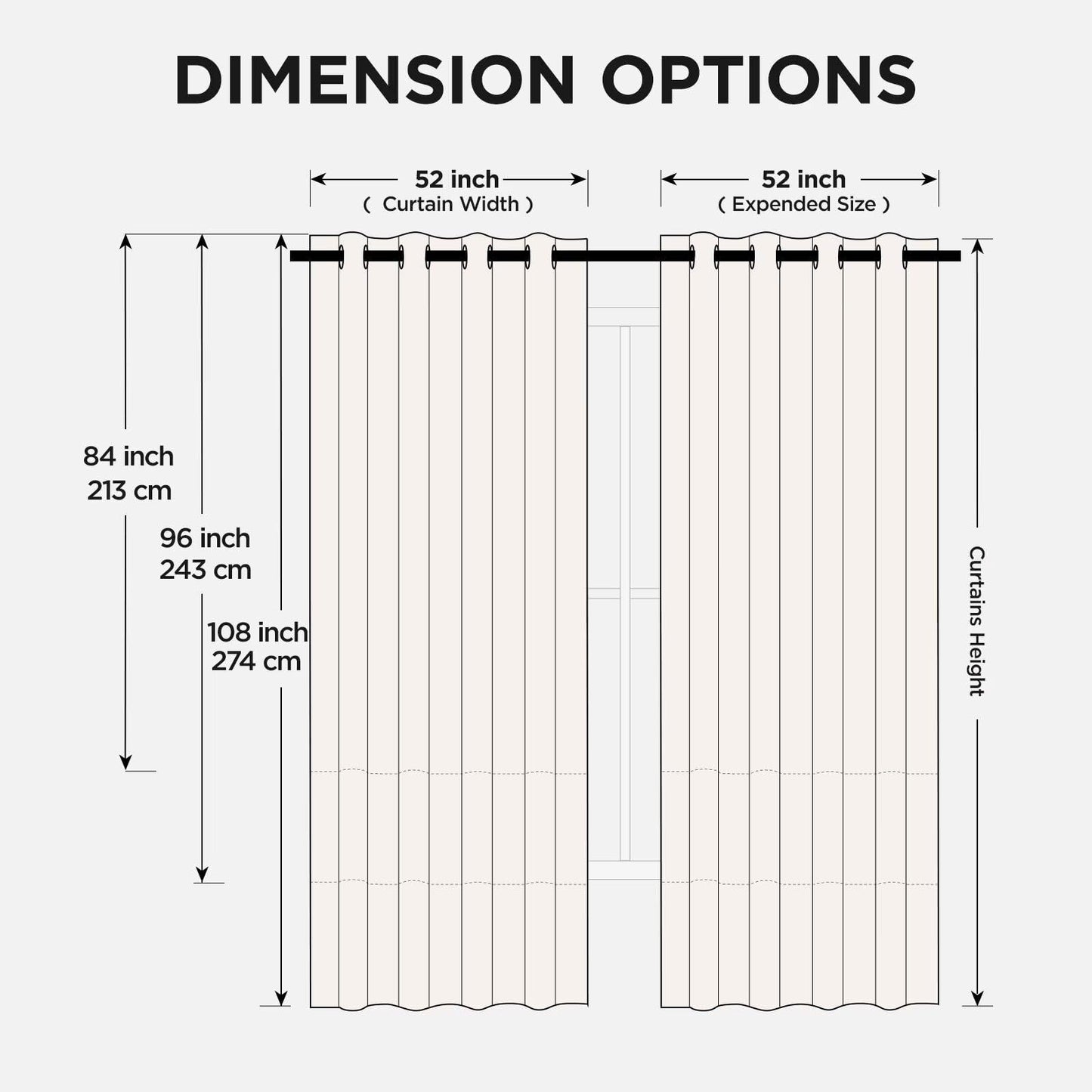 Joydeco Blackout Curtains for Bedroom,Black Out Curtains 84 Inch Long,Black Curtains with Grommets,Noise Reducing Energy Saving Wrinkle-Free Drapes for Living Room,Halloween Window Treatments 2 Panels