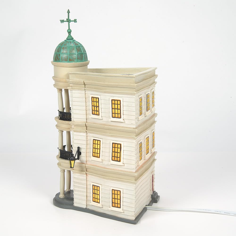 Department 56, Resin 6005616 Harry Potter Village Gringotts Bank Lit Building, 10.16 Inch, Multicolor