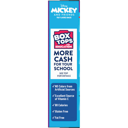 Disney Mickey and Friends Fruit Flavored Snacks, Treat Pouches, Gluten Free Snack, Value Pack, 22 Ct, 17.6 oz